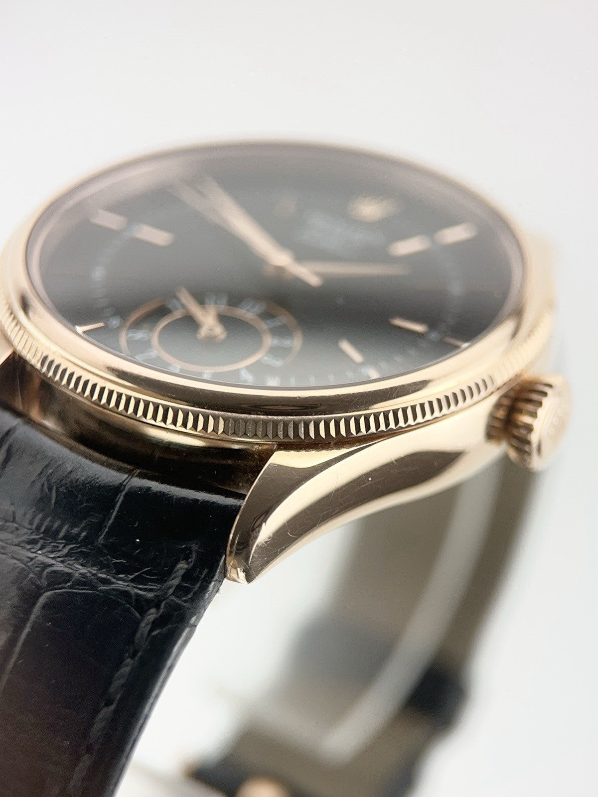 2020 Rolex Celini 18k Rose Gold Black Dial 39mm Automatic Men’s Watch 50525