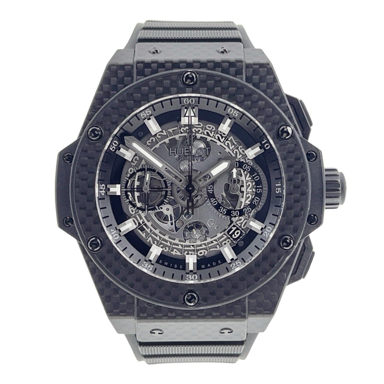 Hublot King Power Carbon Black 48mm Automatic Men s Watch 701.QX.0140. Birmingham Luxury Watches