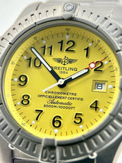 Breitling Avenger Seawolf Automatic Yellow Dial Full Titanium Watch E17370