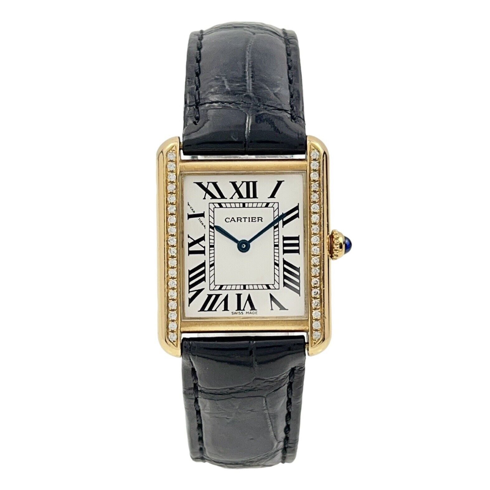 Cartier tank solo gold ladies store