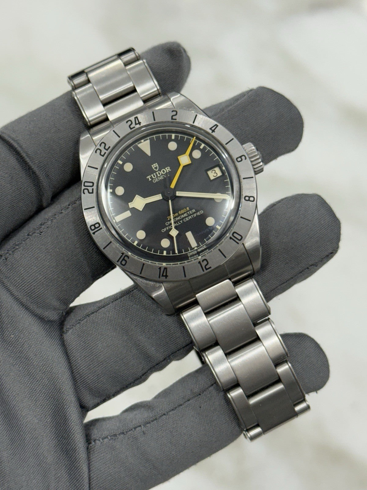 2022 Tudor Black Bay Pro Stainless Steel GMT Men's Black Dial Watch 79470-0001