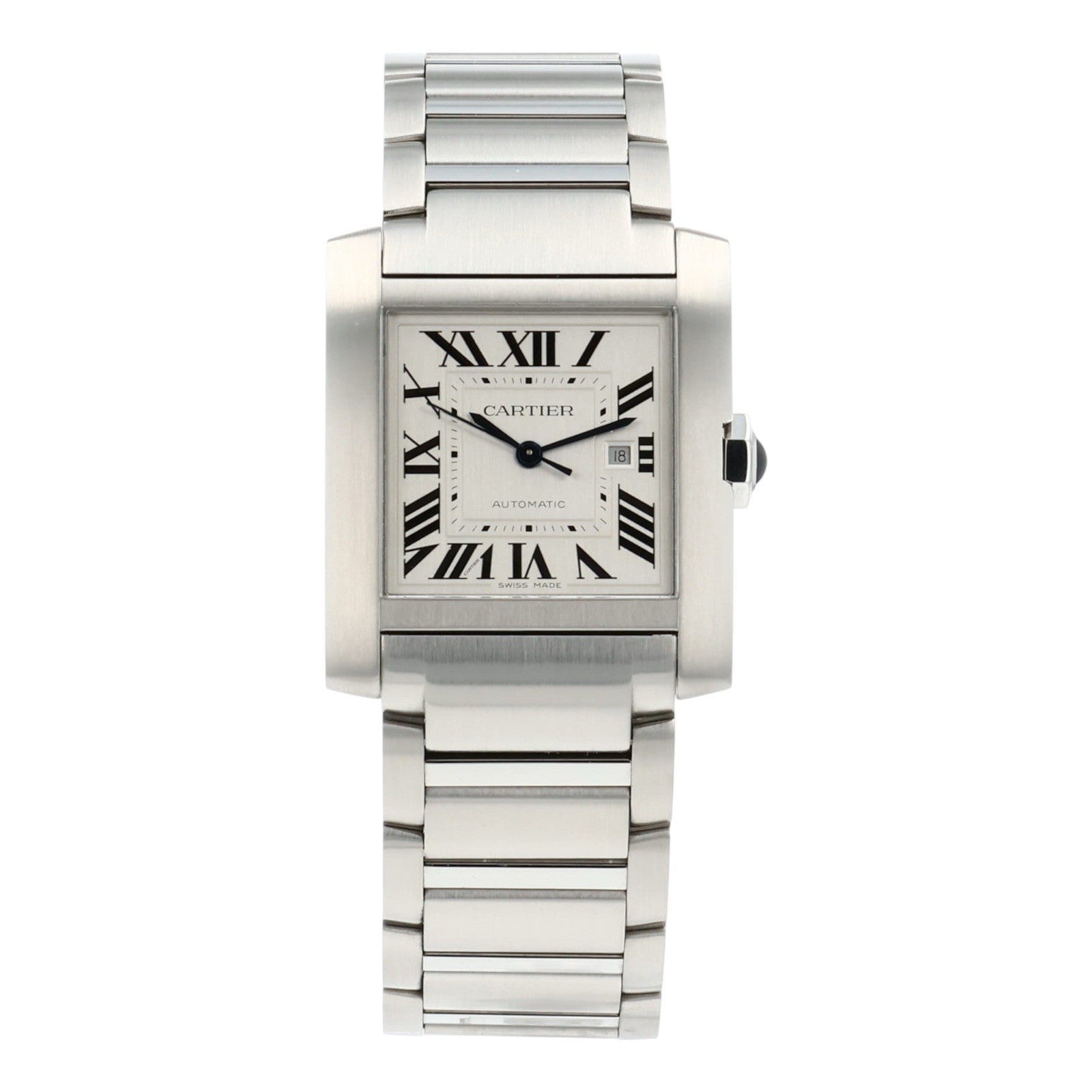 Cartier Tank Francaise Steel Silver Dial 30.5mm Automatic Men’s Watch WSTA0067