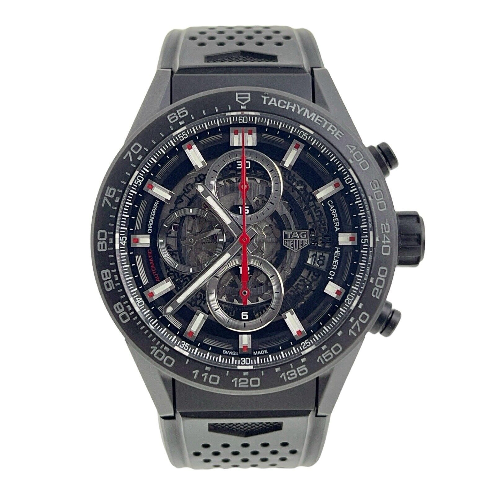 2022 Tag Heuer Carrera Calibre 01 Ceramic 43mm Automatic Men's Watch CAR2090
