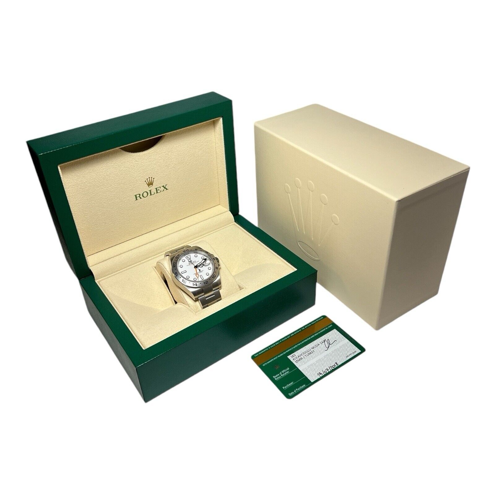 2018 Rolex Explorer II 216570 White Dial 42mm Automatic Men's Watch - Box/Papers