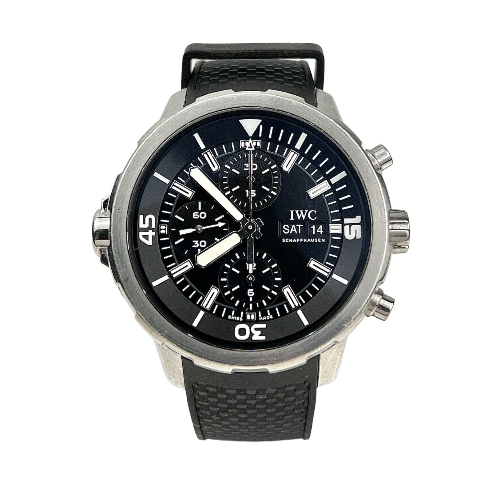 IWC Aquatimer Stainless Steel Chronograph IW376803 Men’s Automatic Watch B&P