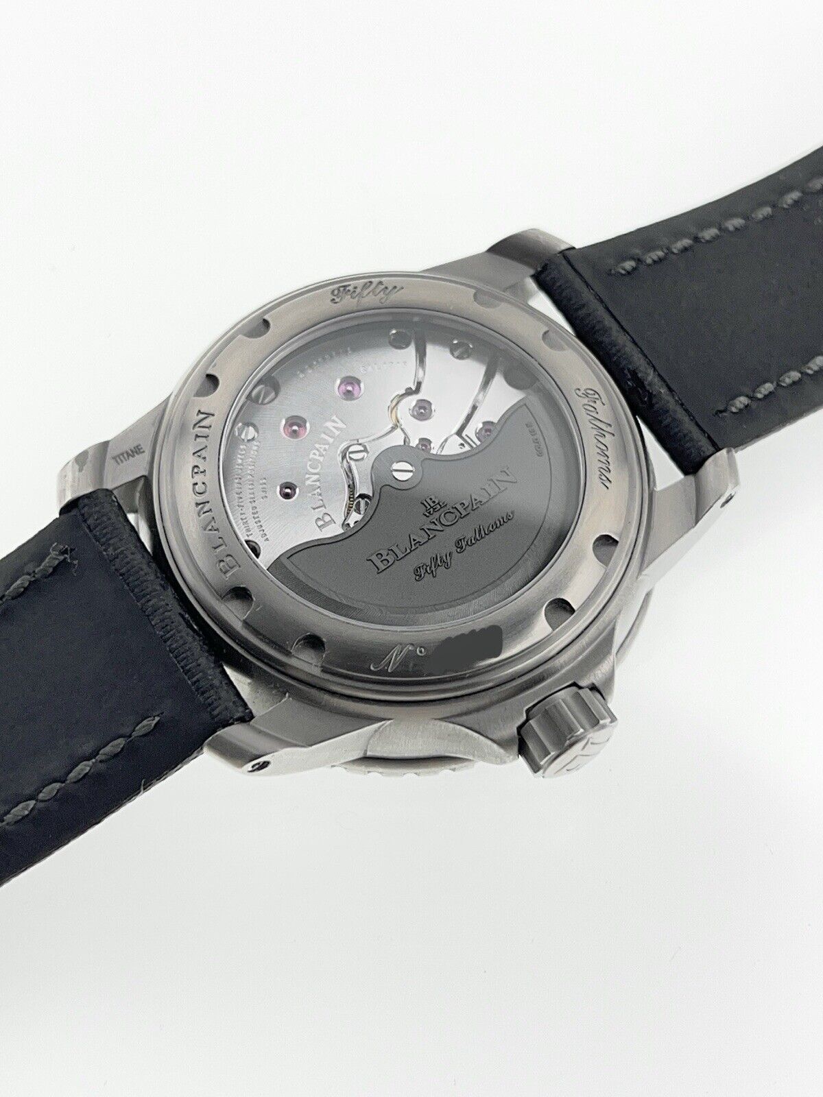 2019 Blancpain Fifty Fathoms Titanium 45mm Black Dial Automatic Men’s Watch 5015