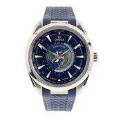 2021 Omega Seamaster Aqua Terra Worldtimer Blue Dial Watch 220.12.43.22.03.001