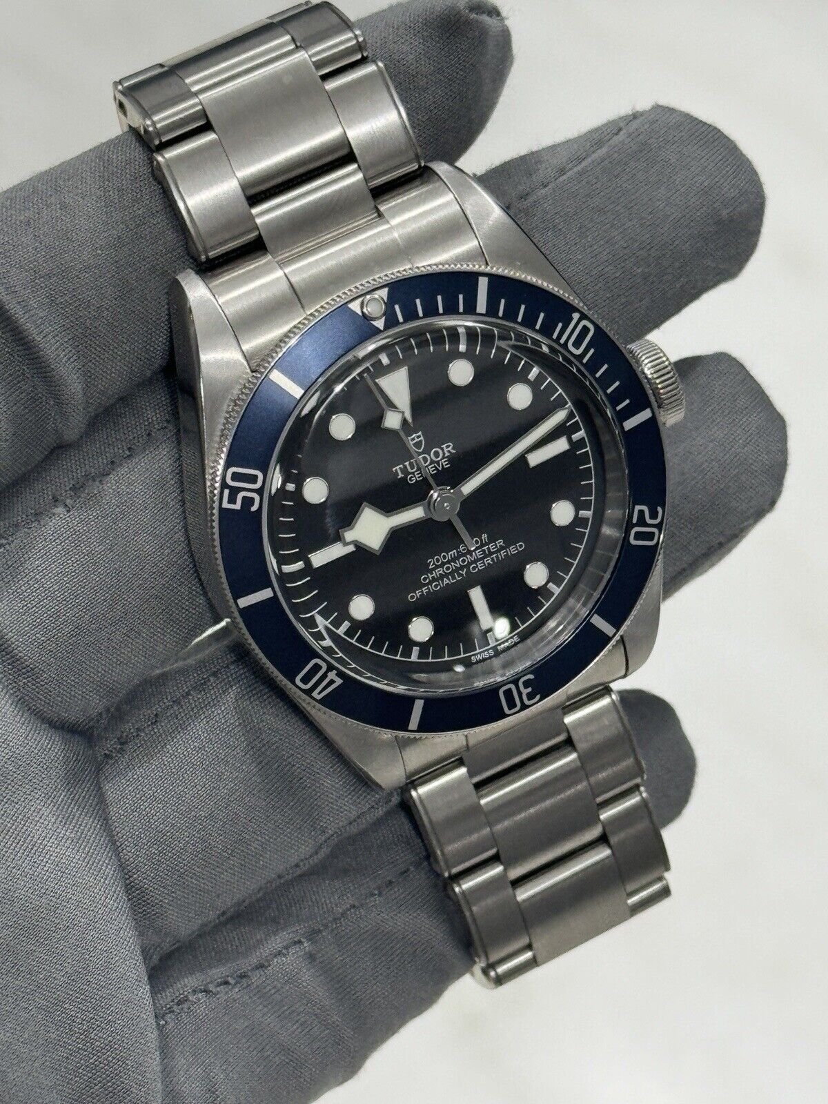 2021 TUDOR Black Bay Blue Stainless Steel Men's Watch 79230B - Box & Papers