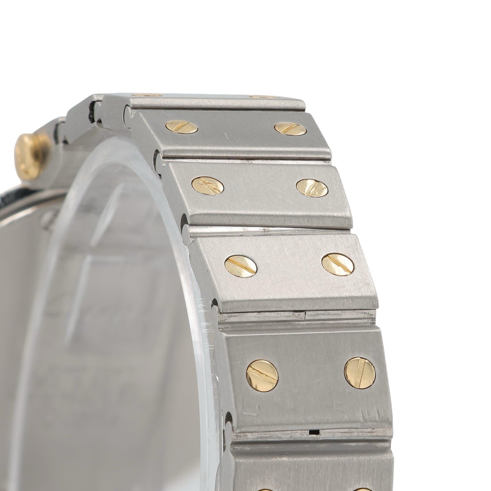 Cartier Santos Vendome Steel & Gold White Dial 27mm Quartz Women’s Watch 8191