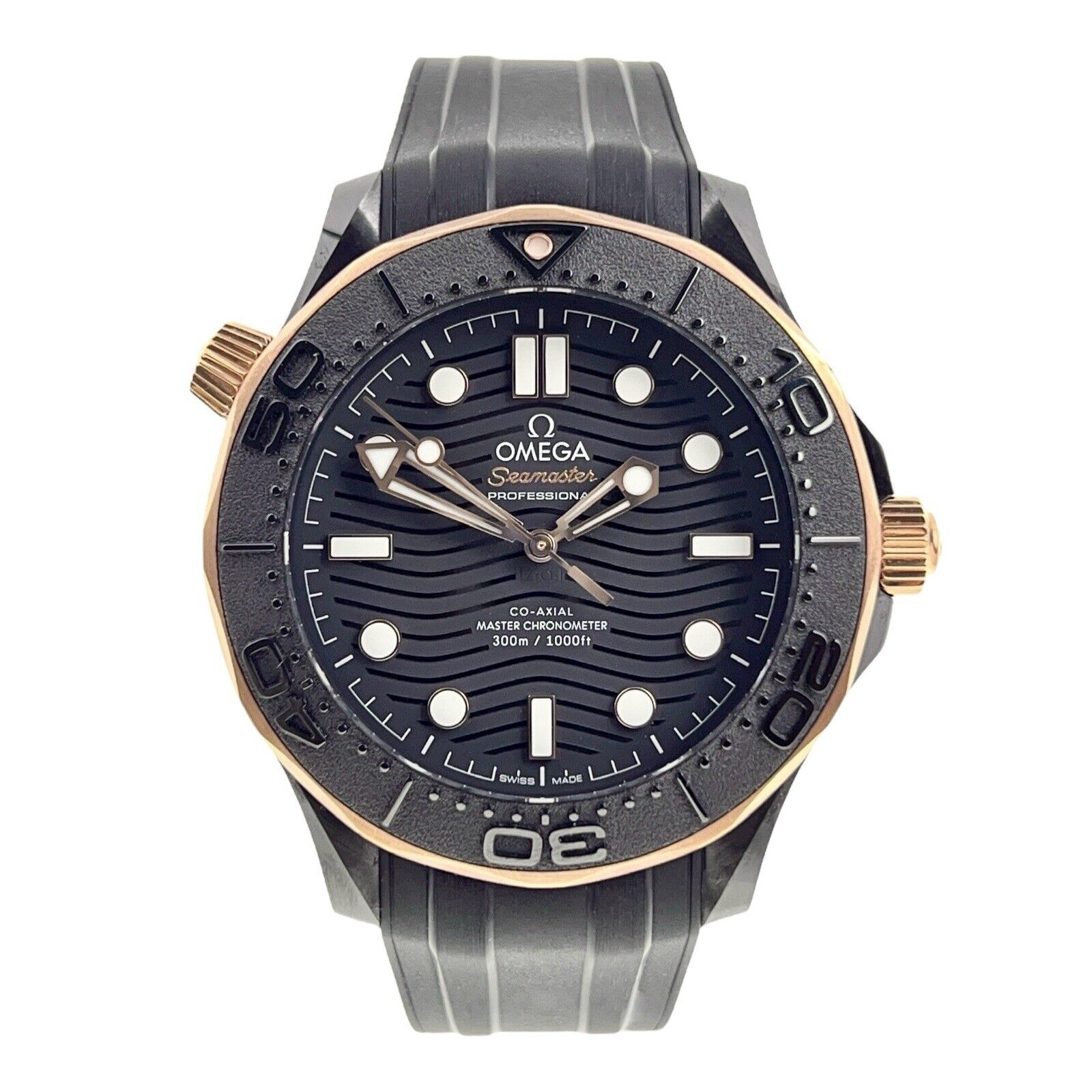 2022 Omega Seamaster Diver 300m Ceramic Black 43.5mm 210.62.44.20.01.001 - B/P