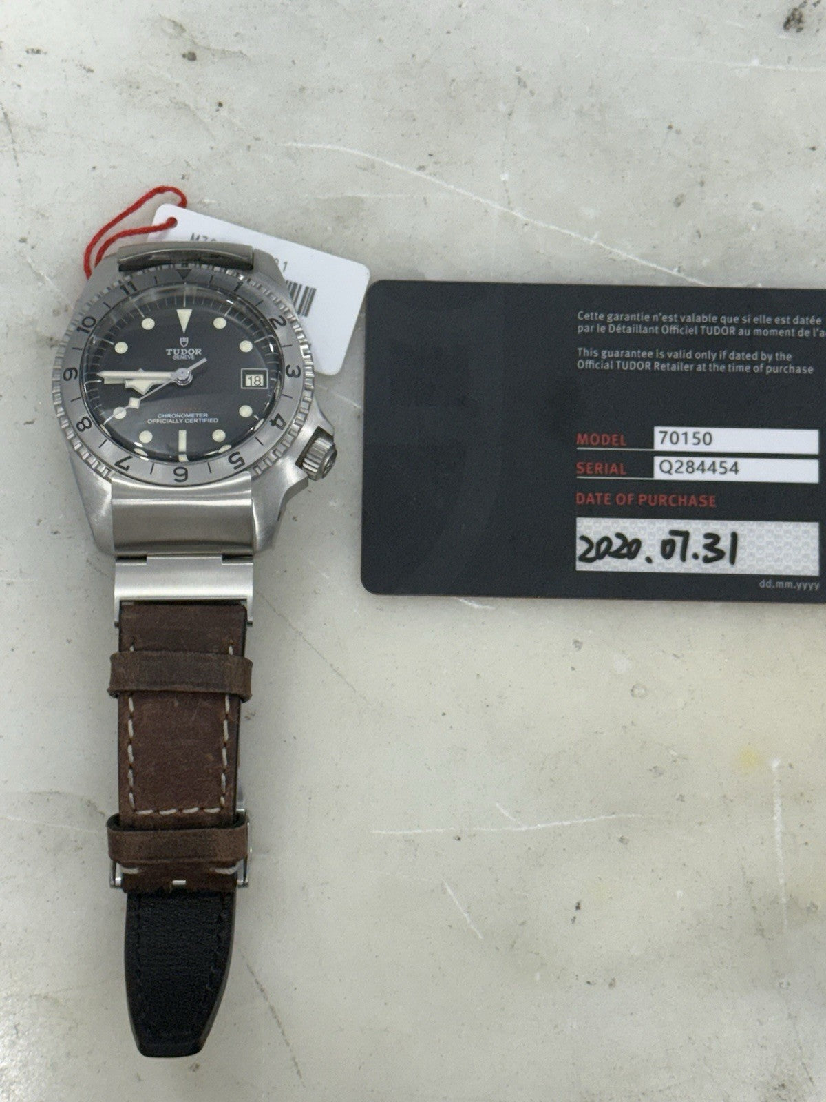 2020 Tudor Black Bay P01 Automatic 42mm Stainless Steel Mens Strap Watch 70150