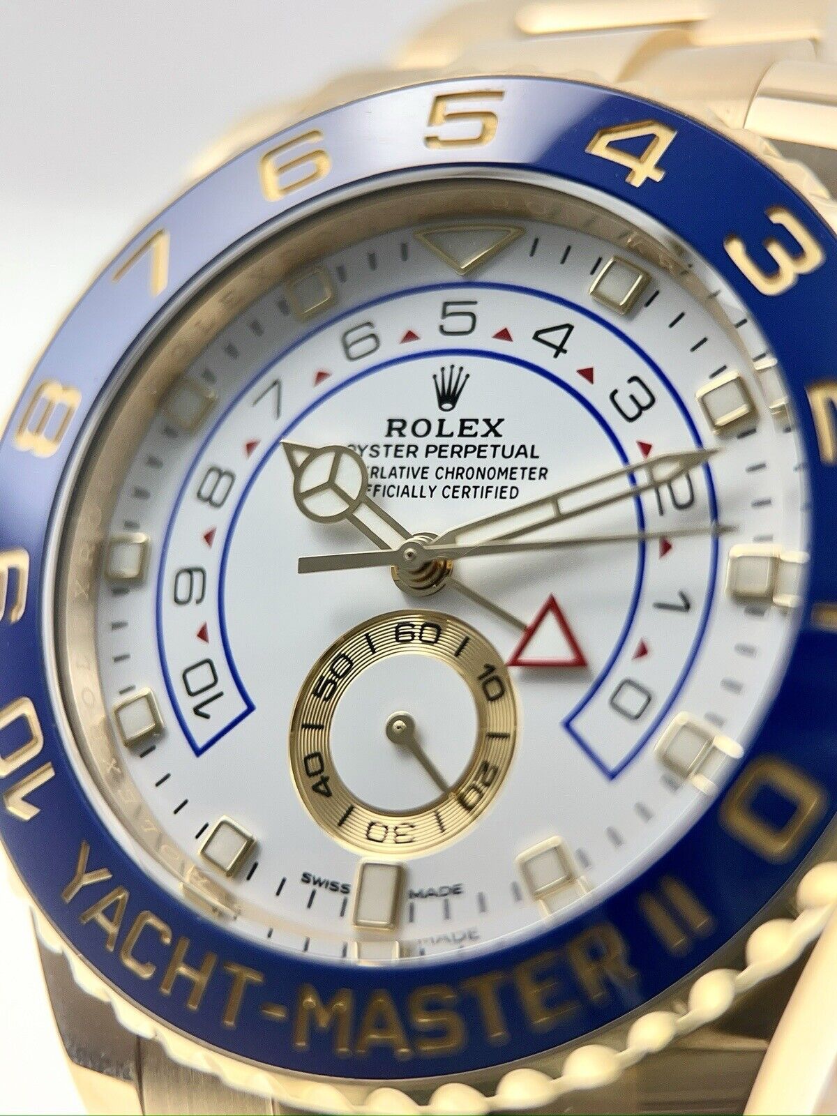 2022 Rolex Yachtmaster II 18k Yellow Gold 44mm Automatic Men’s Watch 116688