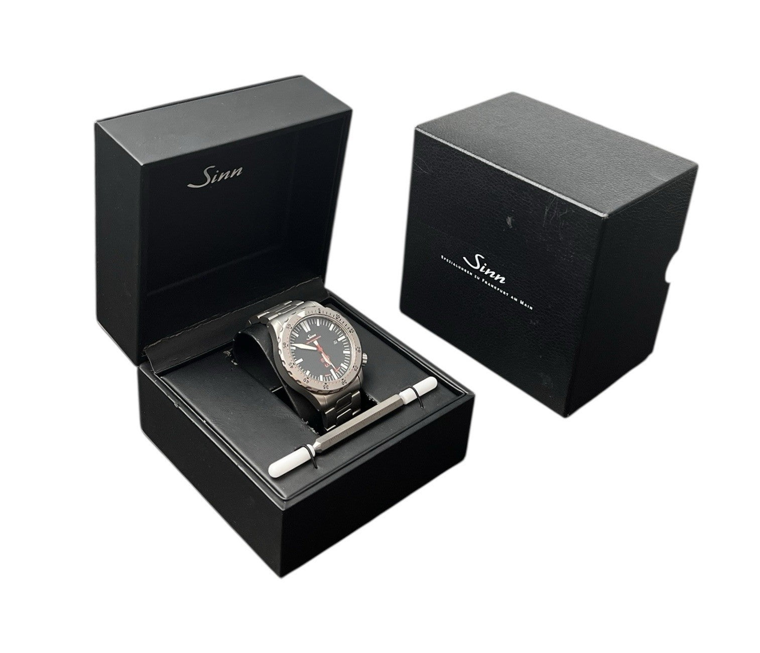 Sinn UX-T EZM Stainless Steel Black Dial 44mm Quartz Watch Men’s Watch EZM 2B