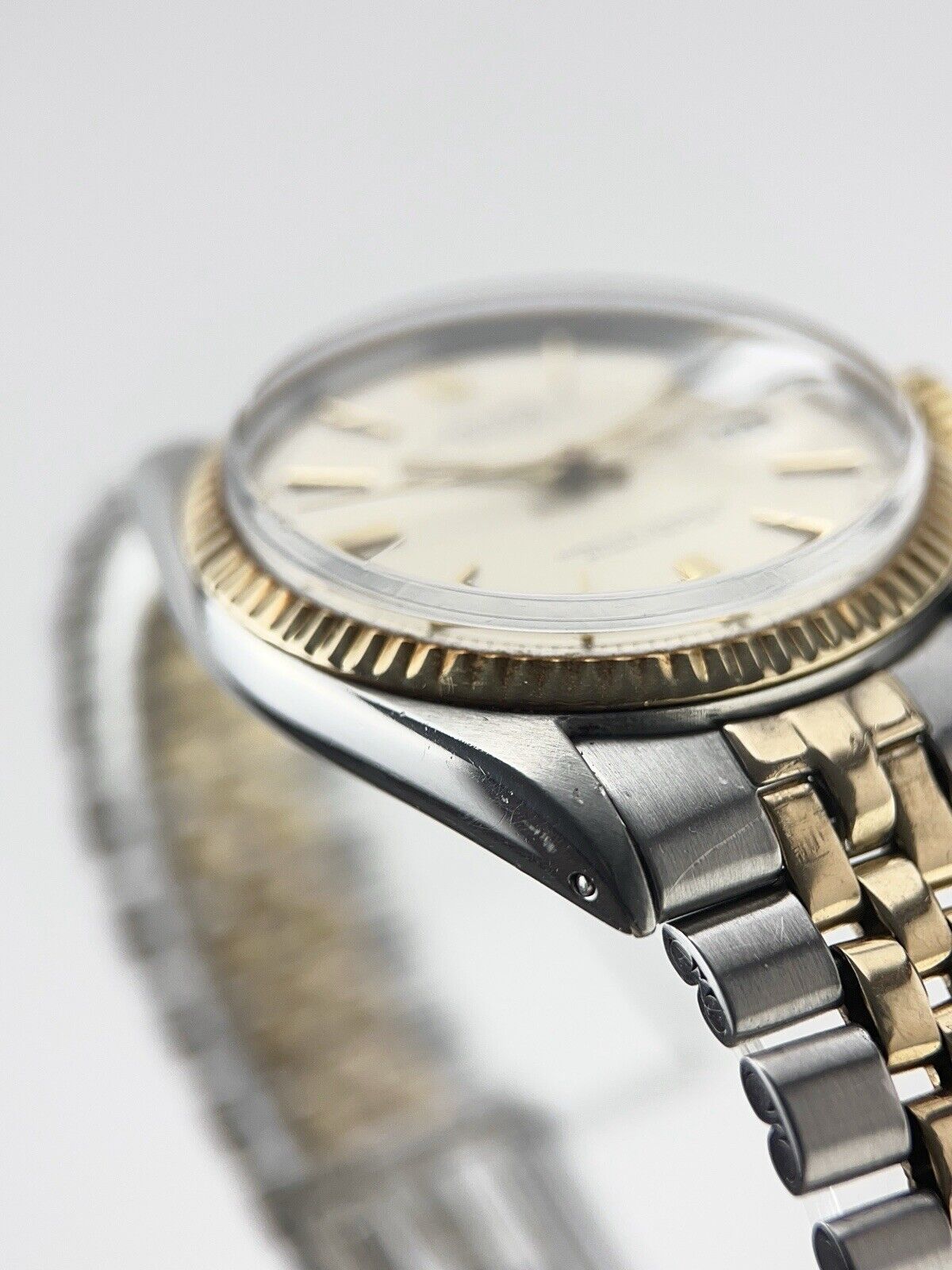 1968 Rolex Datejust Two Tone 36mm Silver Dial Automatic Men’s Watch 1601