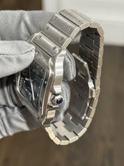 2022 Cartier Santos Steel Blue Dial Large Automatic Men’s Watch WSSA0030