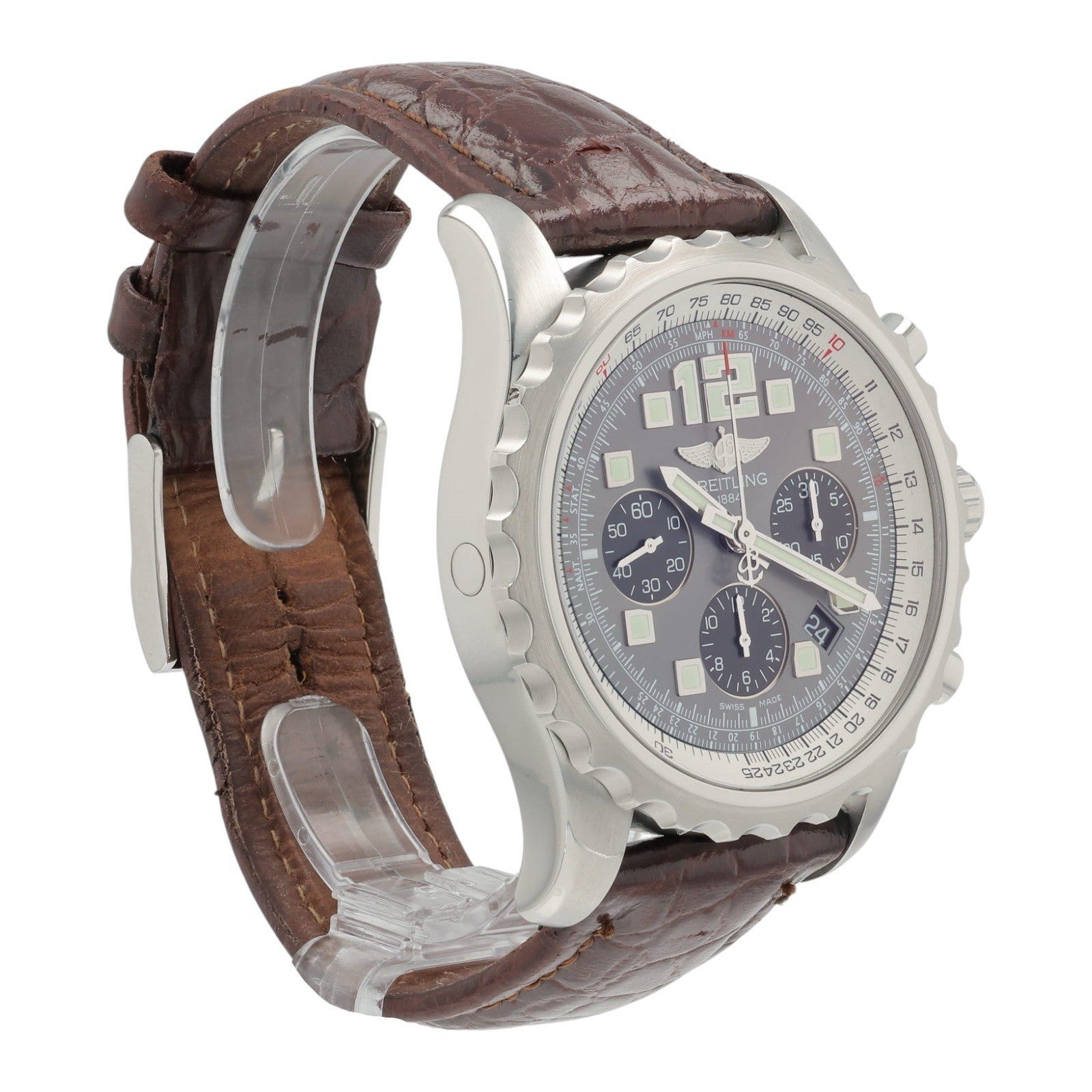 Breitling Chronospace Stainless Steel Silver Dial 47mm Automatic Men’s A23360