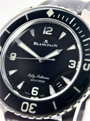 2019 Blancpain Fifty Fathoms Titanium 45mm Black Dial Automatic Men’s Watch 5015