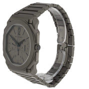 Bulgari Octo Finissimo Titanium Grey Dial 42mm Automatic Mens BGO 42 TXT CHGMT