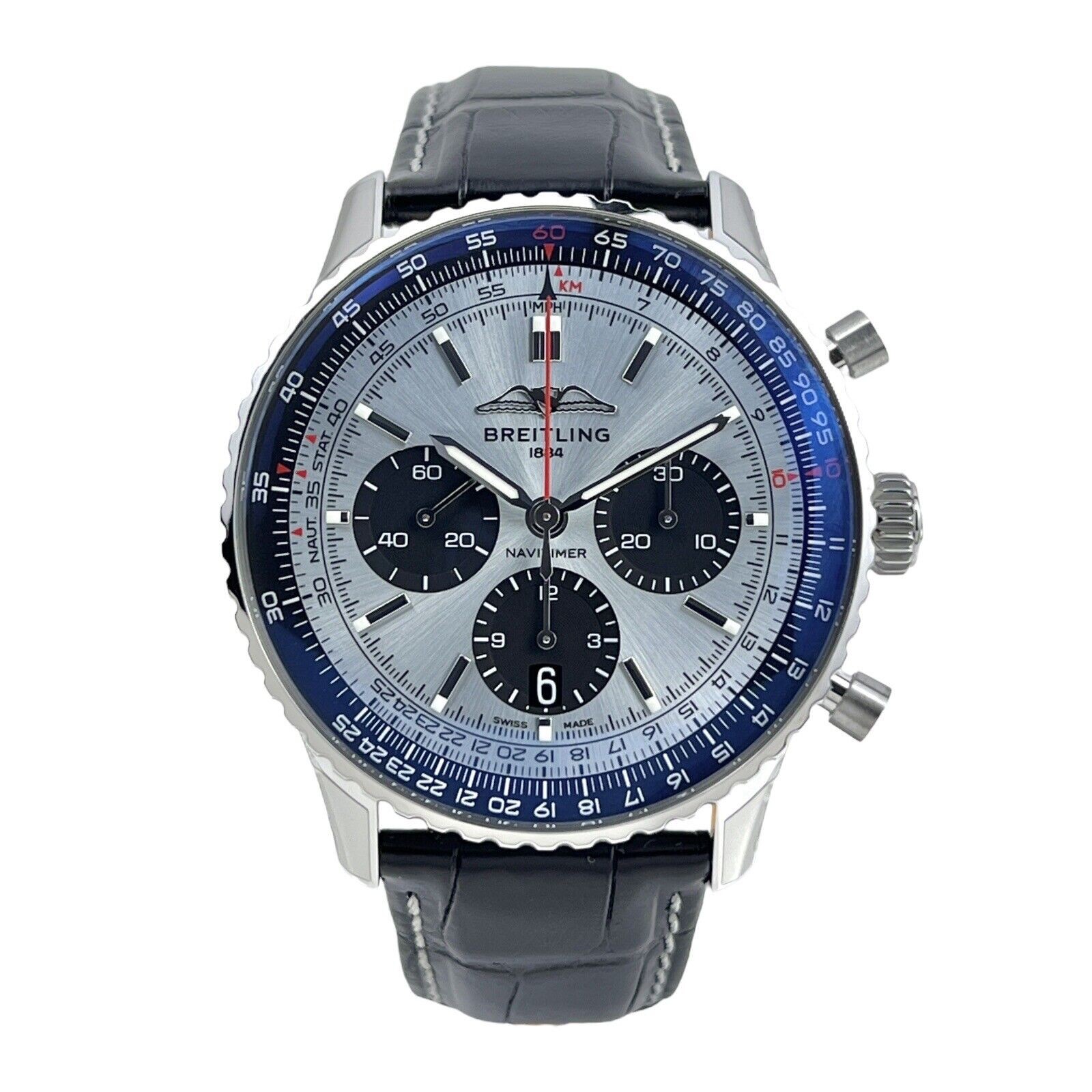 2022+ Breitling Navitimer B01 Chronograph 43mm AB0138241G1P1 Watch B&P