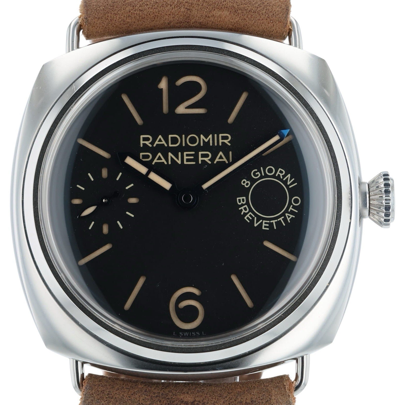 Panerai Radiomir Stainless Steel Black Dial 45mm Manual Wind Mens Watch PAM00992
