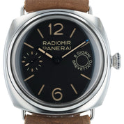 Panerai Radiomir Stainless Steel Black Dial 45mm Manual Wind Mens Watch PAM00992
