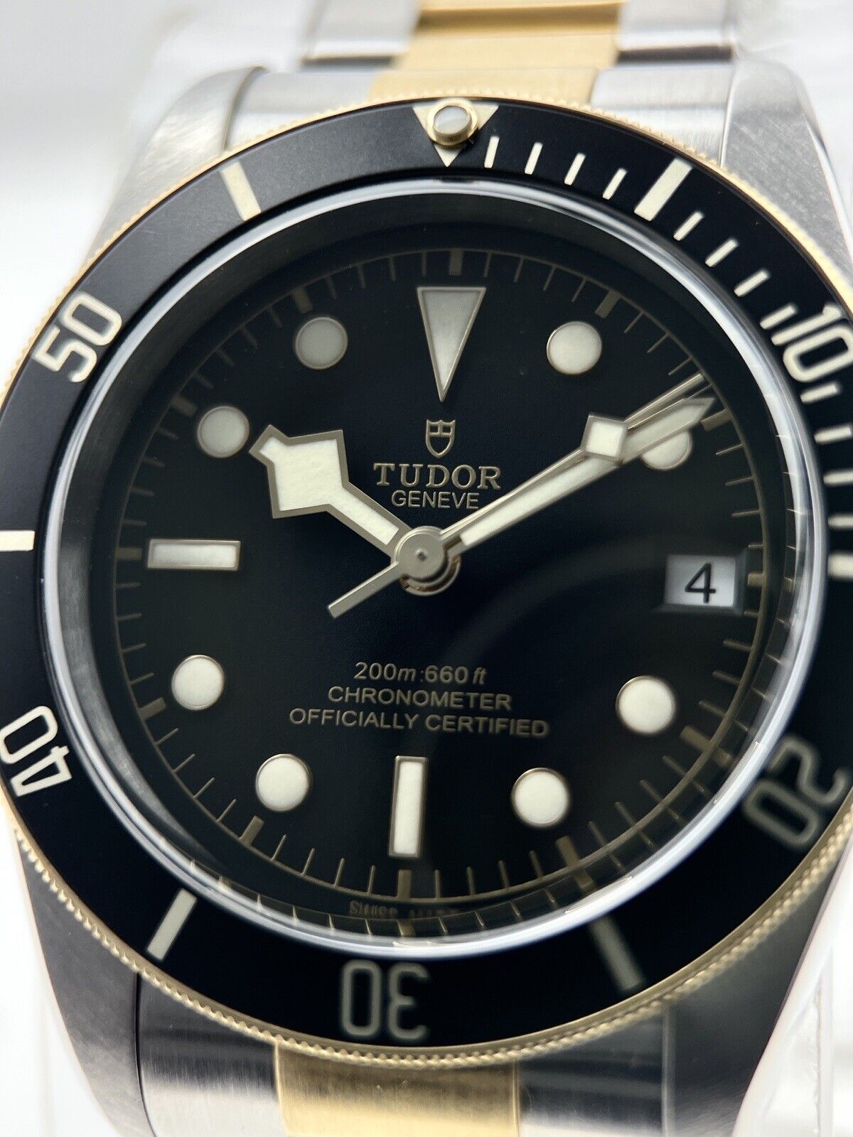 2021  Heritage Black Bay Date 18k Gold and Steel Automatic Men's Watch 79733N