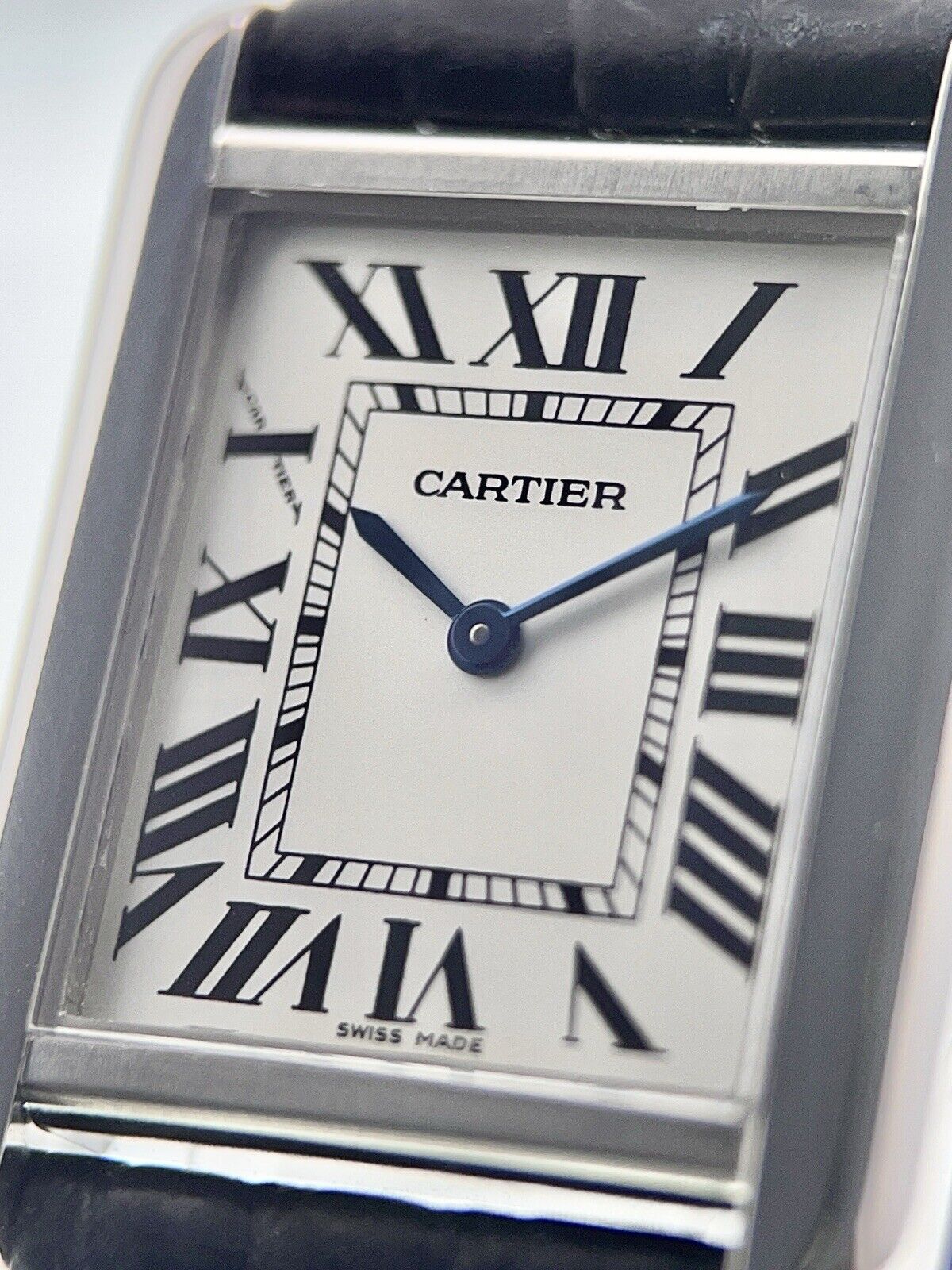 2007 Cartier Tank Steel Silver Color Dial 24mm Quartz Women’s Watch W1018255