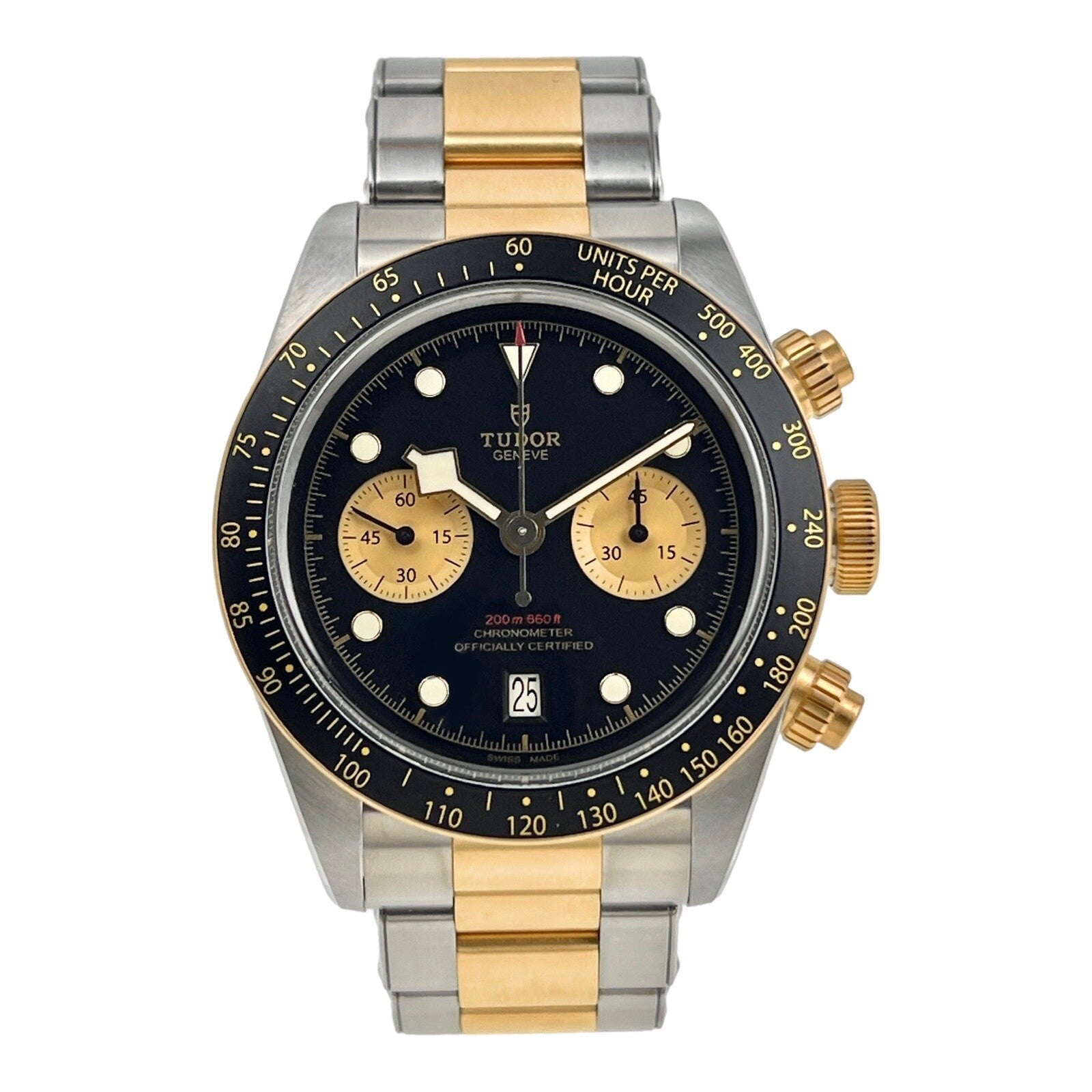 2019 Tudor Black Bay Chronograph S&G 41MM Two Tone Watch 79363N - Box/Papers