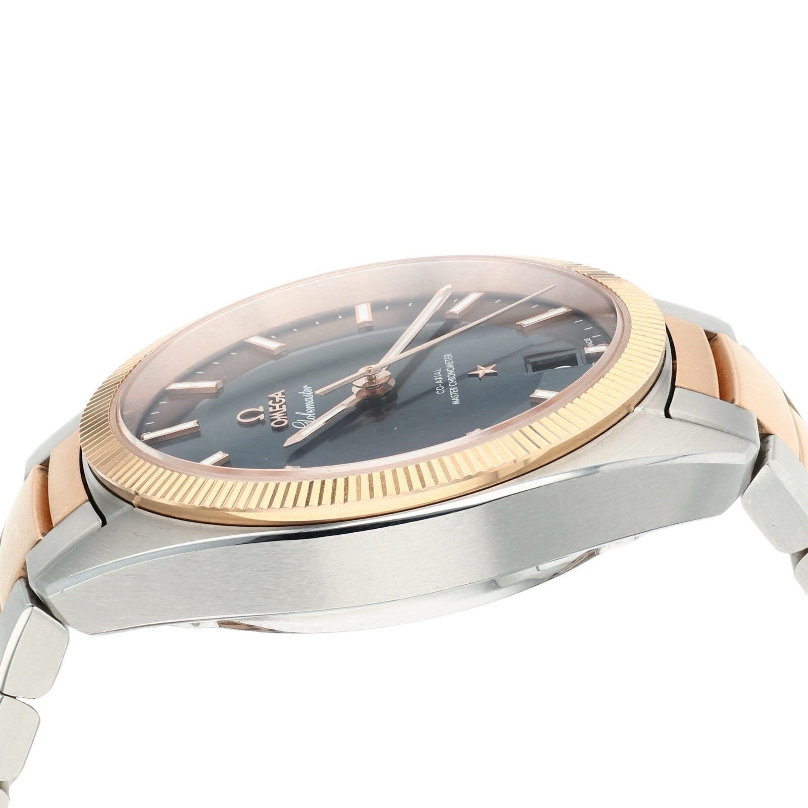 Omega Globemaster Gold & Steel Blue Dial 39mm Automatic Mens 130.20.39.21.03.001