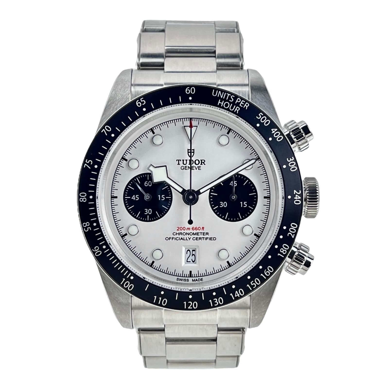 10/2022 Tudor Black Bay Chrono Steel Panda 41mm Automatic Mens Watch 79360N