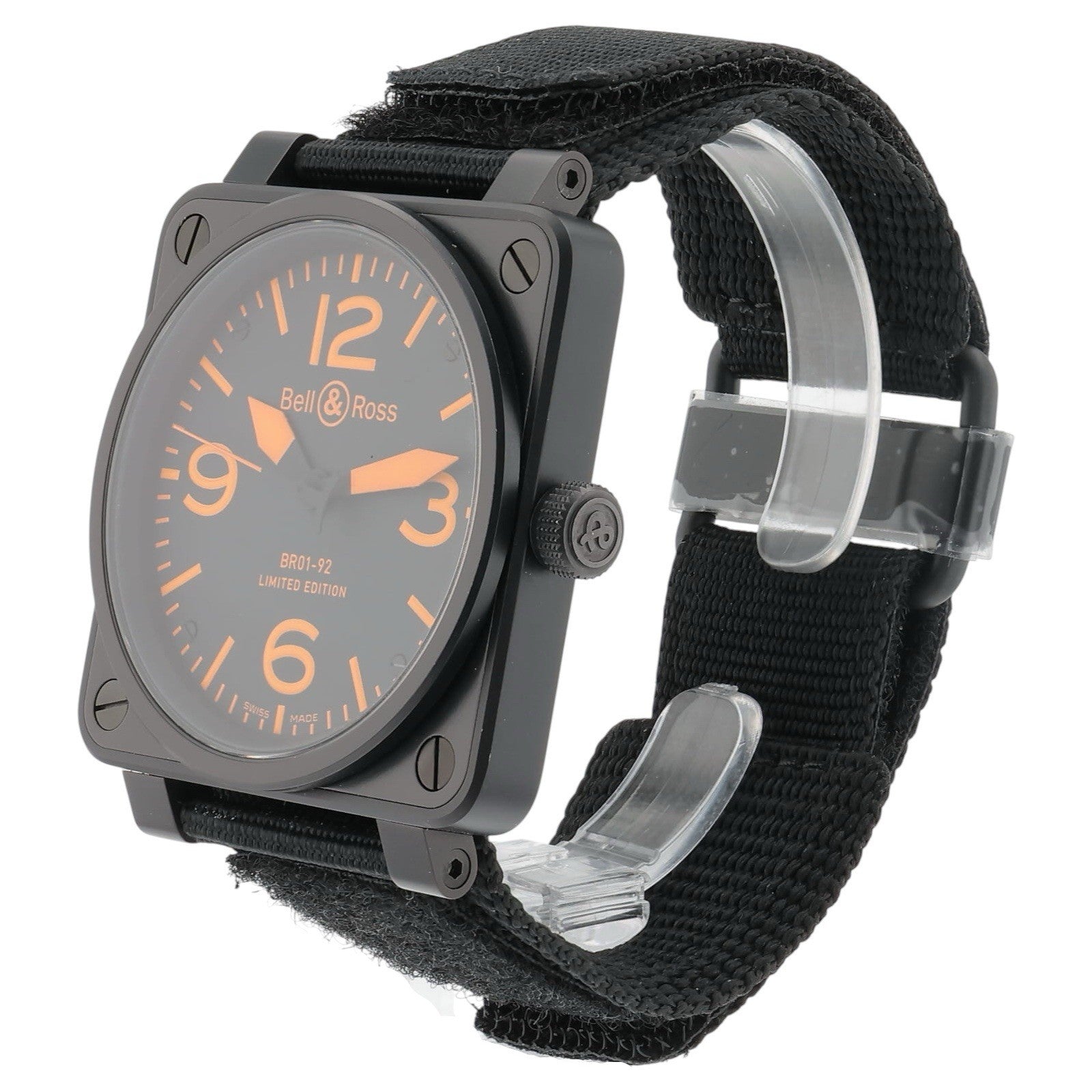 Bell & Ross BR 01-92  Stainless Steel Orange Dial 46mm Automatic Men’s BR01-92