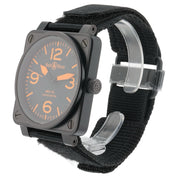 Bell & Ross BR 01-92  Stainless Steel Orange Dial 46mm Automatic Men’s BR01-92