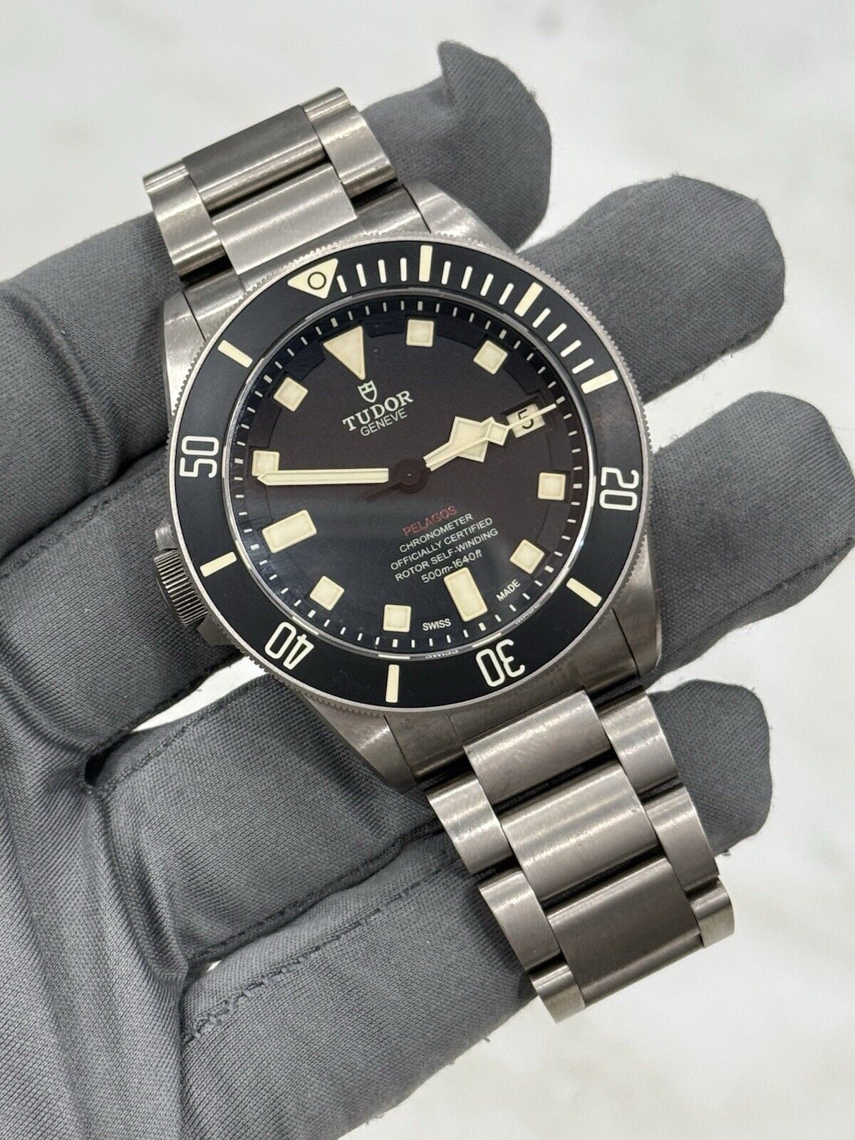 2017 Tudor Pelagos LHD Mens Black Watch 25610TNL Titanium Automatic Watch B/P