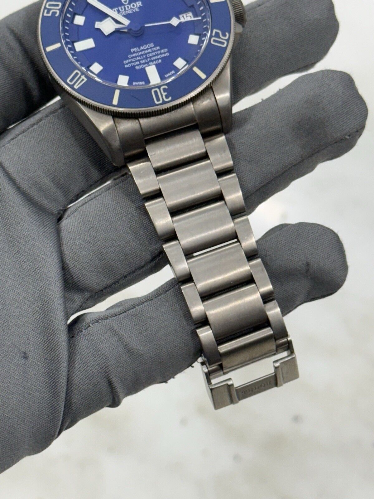 2017 Tudor Pelagos Titanium 42mm Watch Blue Dial 25600TB Automatic Dive Watch