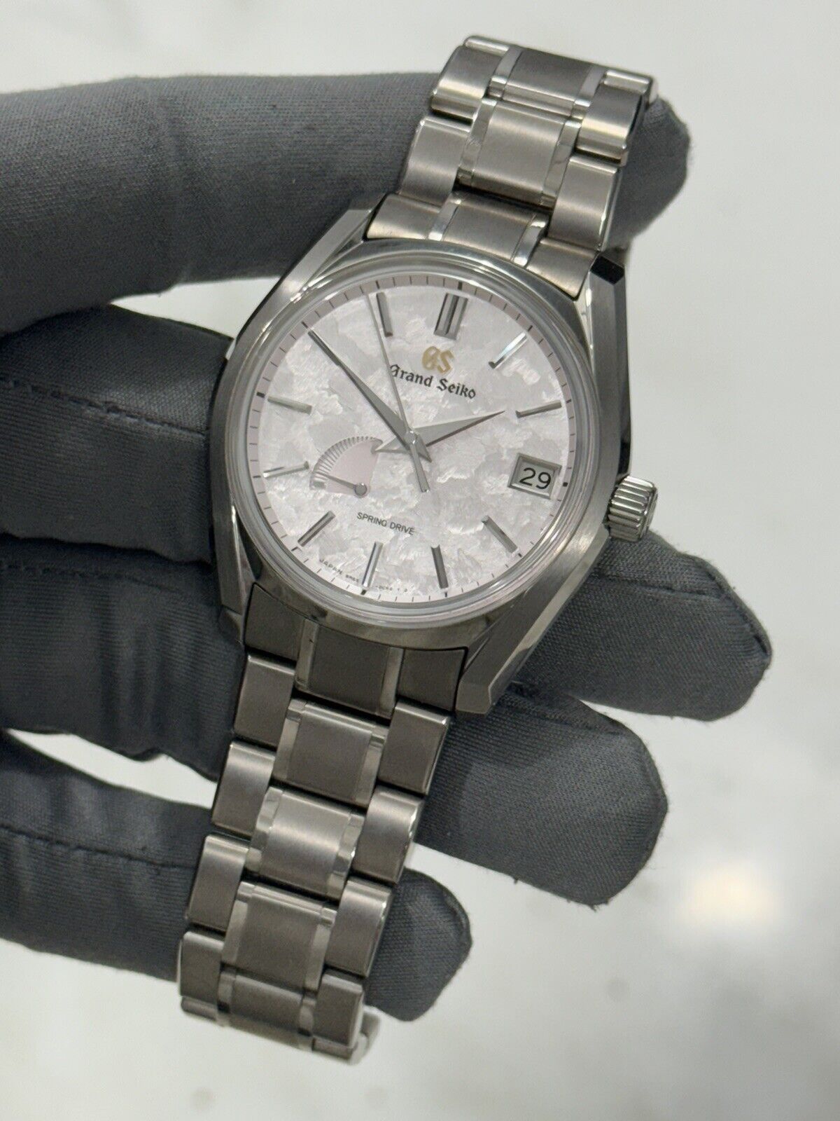 2021 Grand Seiko SBGA413 Spring Pink Dial Men's 40mm Automatic Watch - B/P