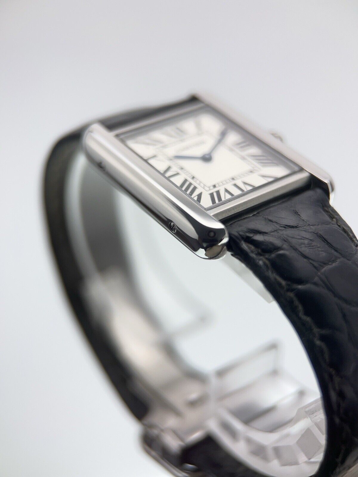2007 Cartier Tank Steel Silver Color Dial 24mm Quartz Women’s Watch W1018255