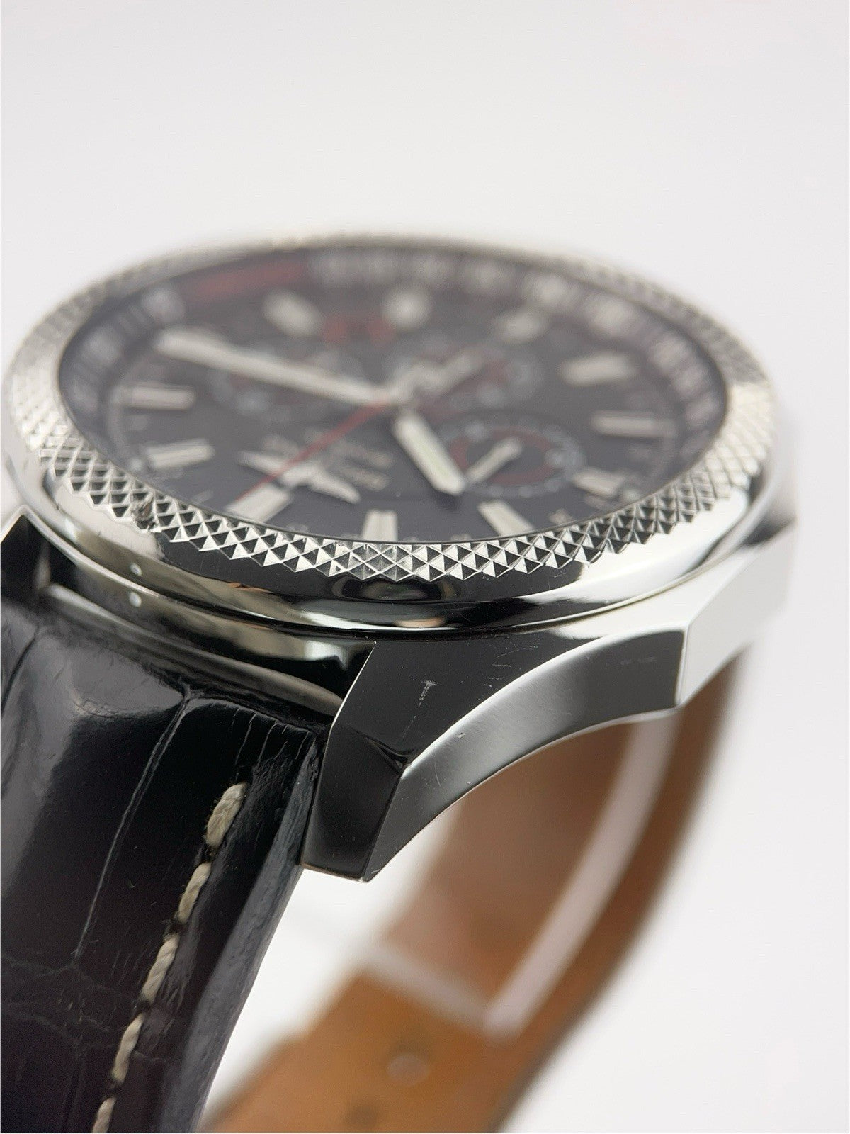 Breitling Bentley Barnato Steel Black Dial 49mm Automatic Mens Watch A25368