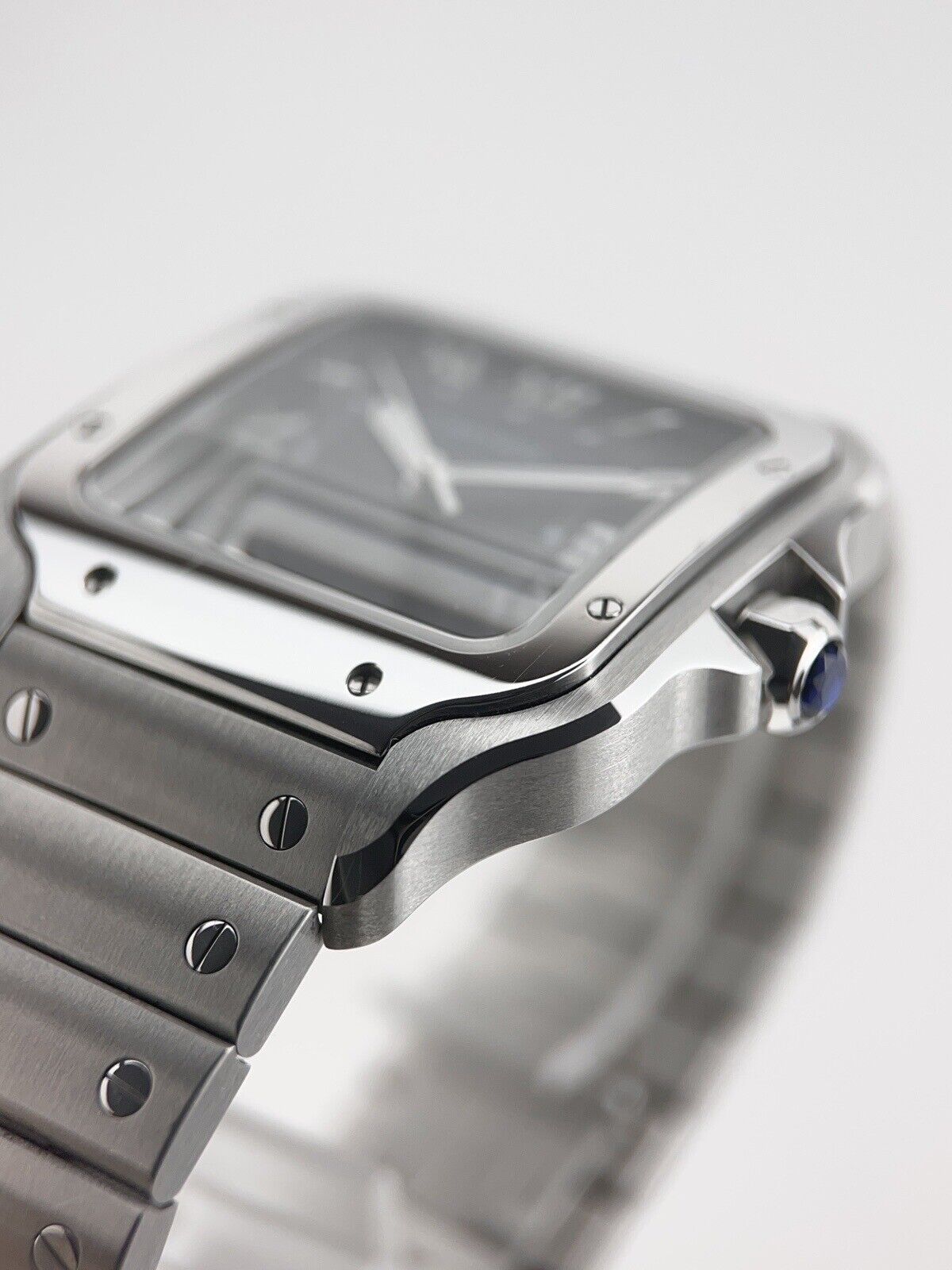 2022 Cartier Santos 40mm Blue Dial Steel Watch WSSA0030  - Box And Papers