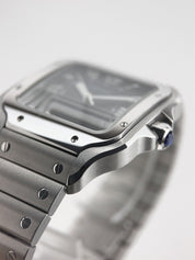 2022 Cartier Santos 40mm Blue Dial Steel Watch WSSA0030  - Box And Papers