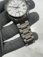 2016 Grand Seiko Spring Drive Snowflake Titanium 41mm Watch SBGA011 W/ Paper