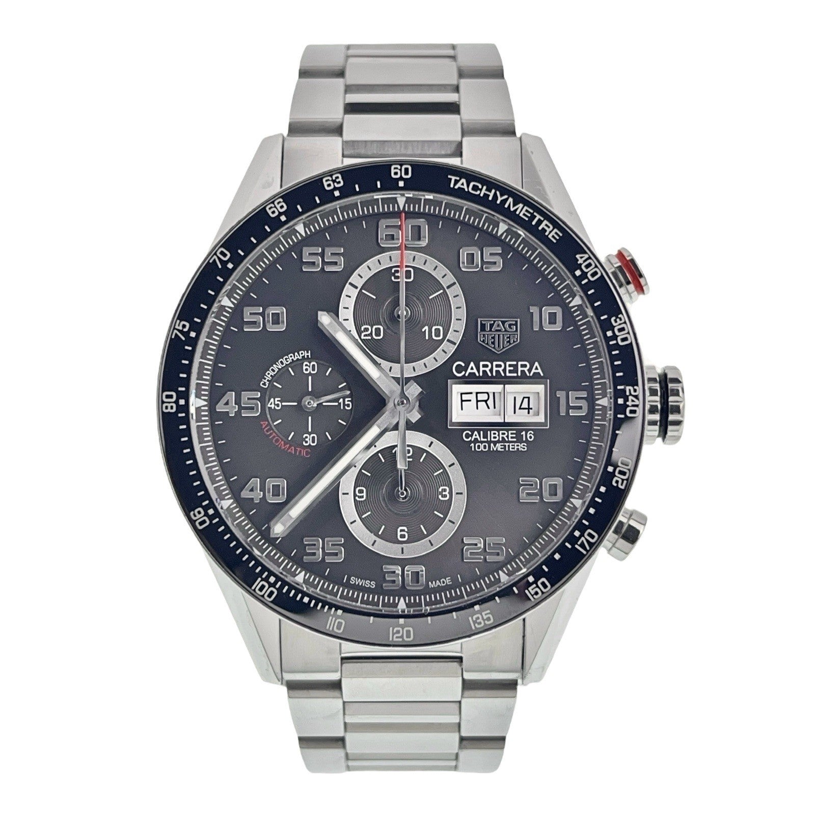 Tag Heuer Carrera Stainless Steel Gray Dial 43mm Automatic Men’s Watch CV2A1U