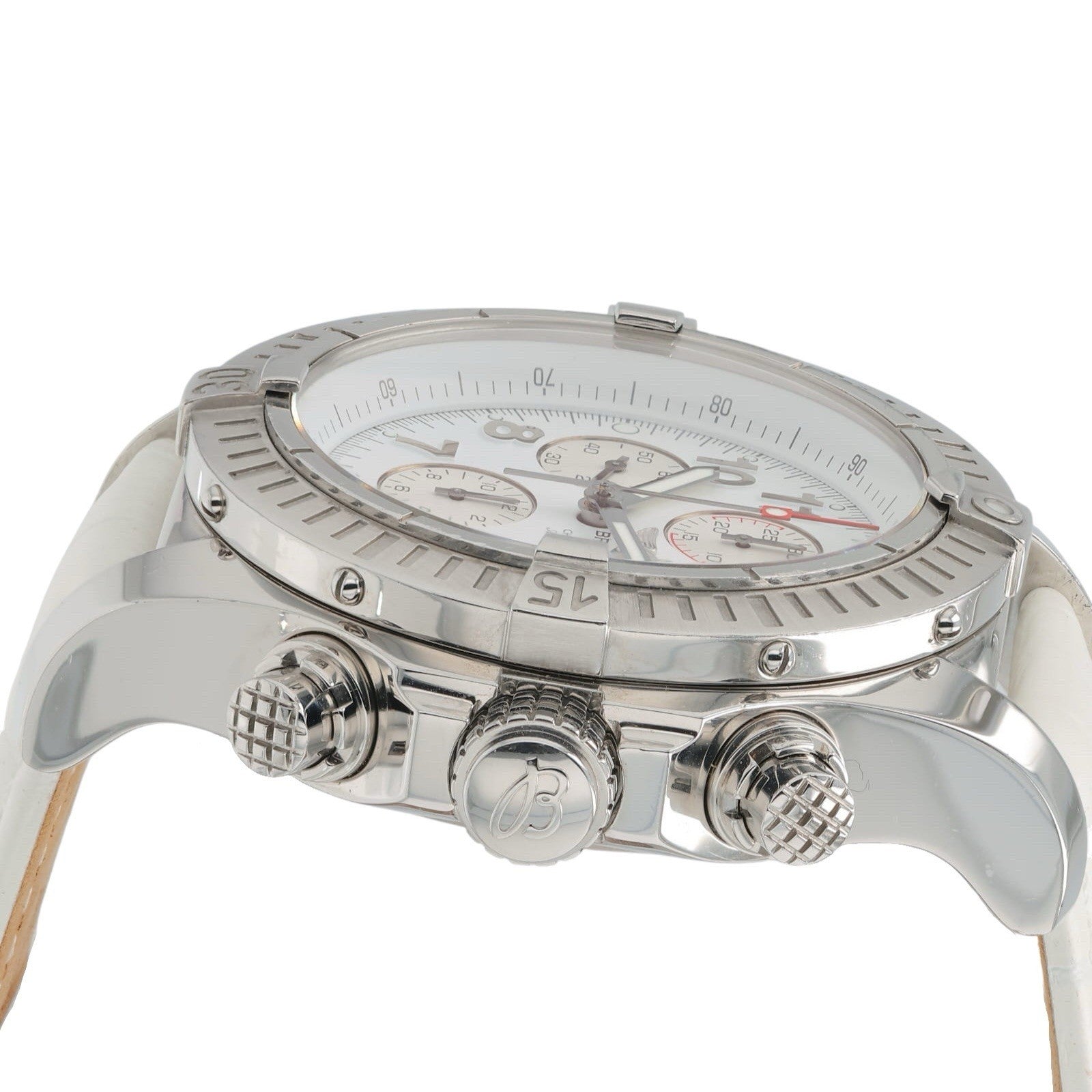 Breitling Super Avenger Stainless Steel White Dial 48mm Automatic Mens A13370
