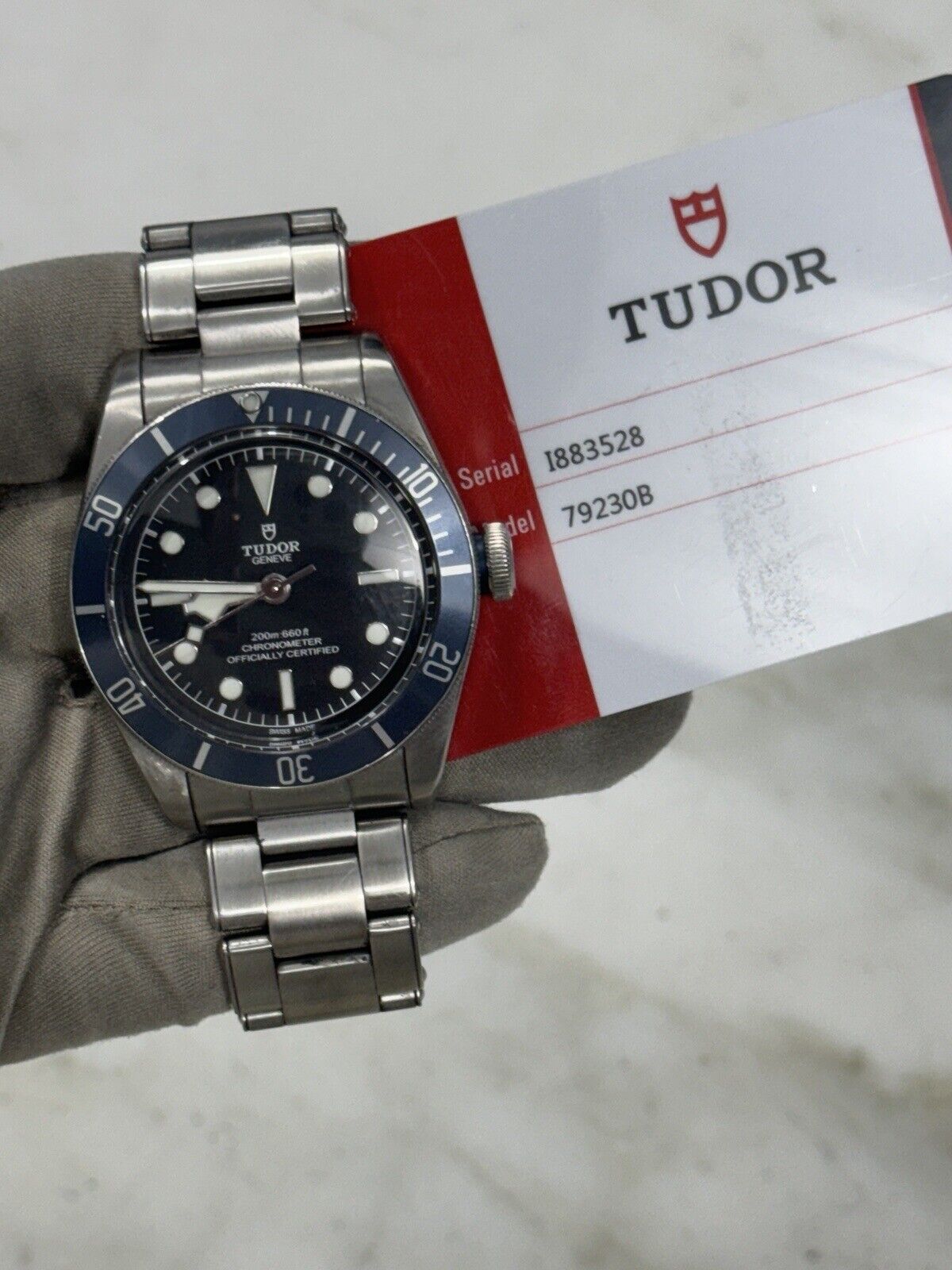 2018 TUDOR Black Bay Blue Stainless Steel Men's Watch 79230B - Box & Papers