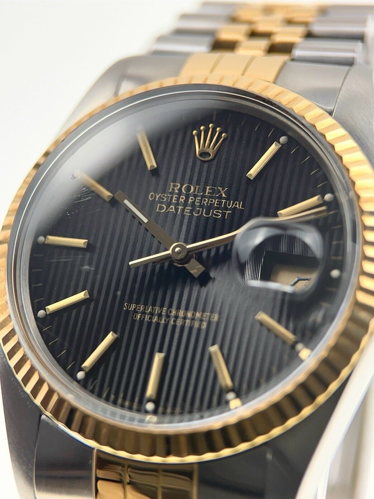 1990 Rolex Datejust Two Tone 36mm Automatic Men’s Watch 16013 - Box/Papers