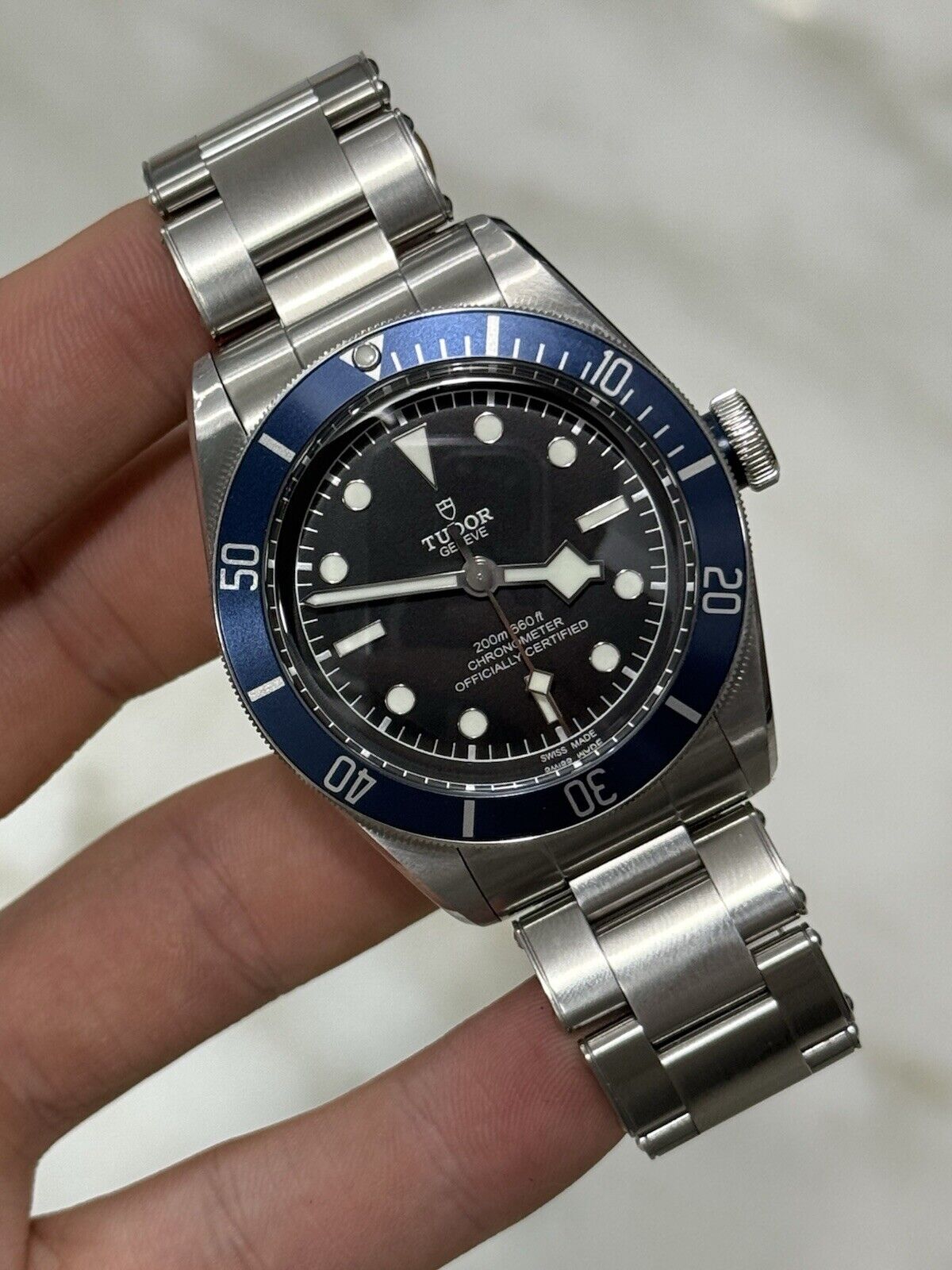 2019 TUDOR Black Bay Blue Stainless Steel Men's Watch 79230B - Papers only