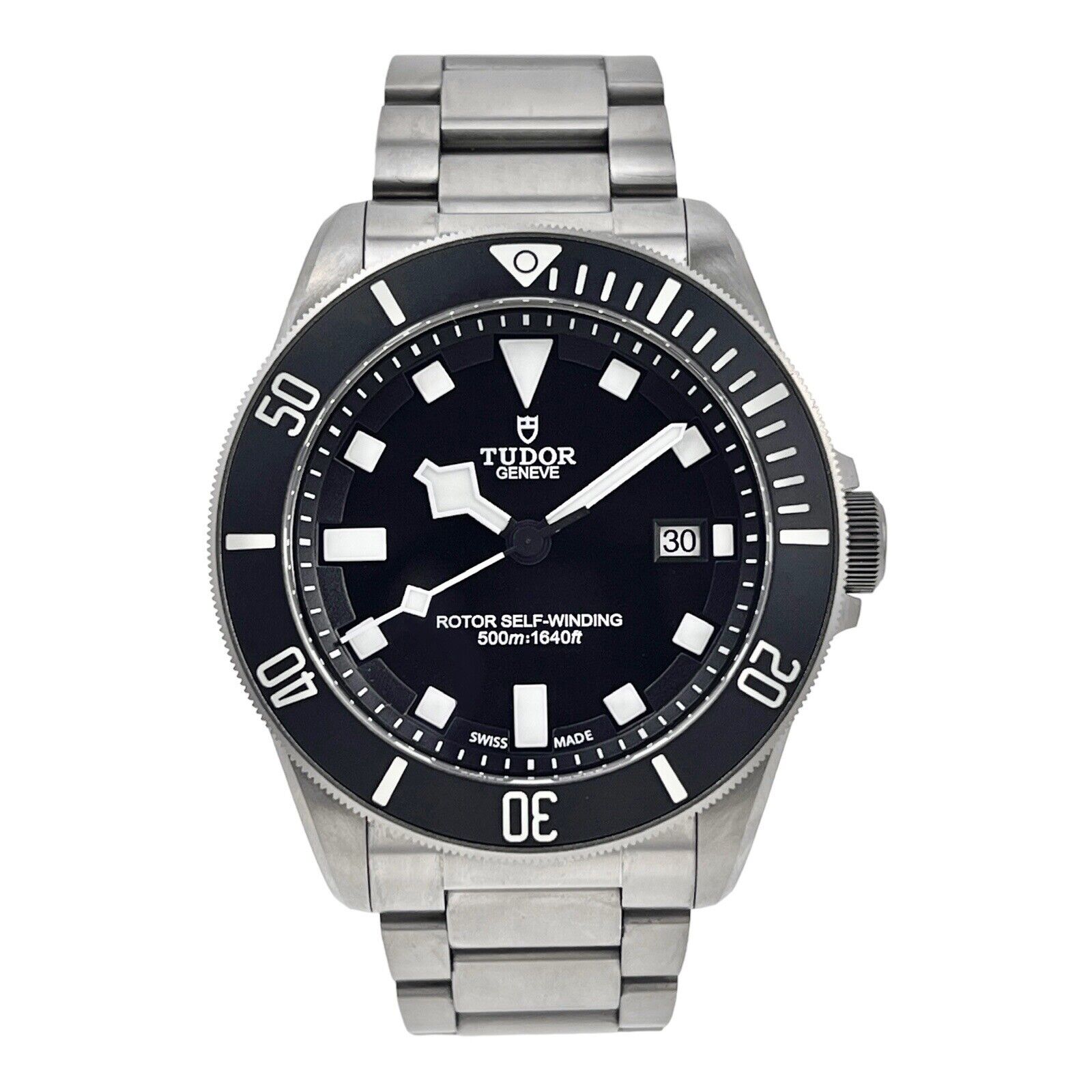 2016 TUDOR Pelagos 25500TN Automatic Titanium Watch Black Dial Mens - Box/Paper