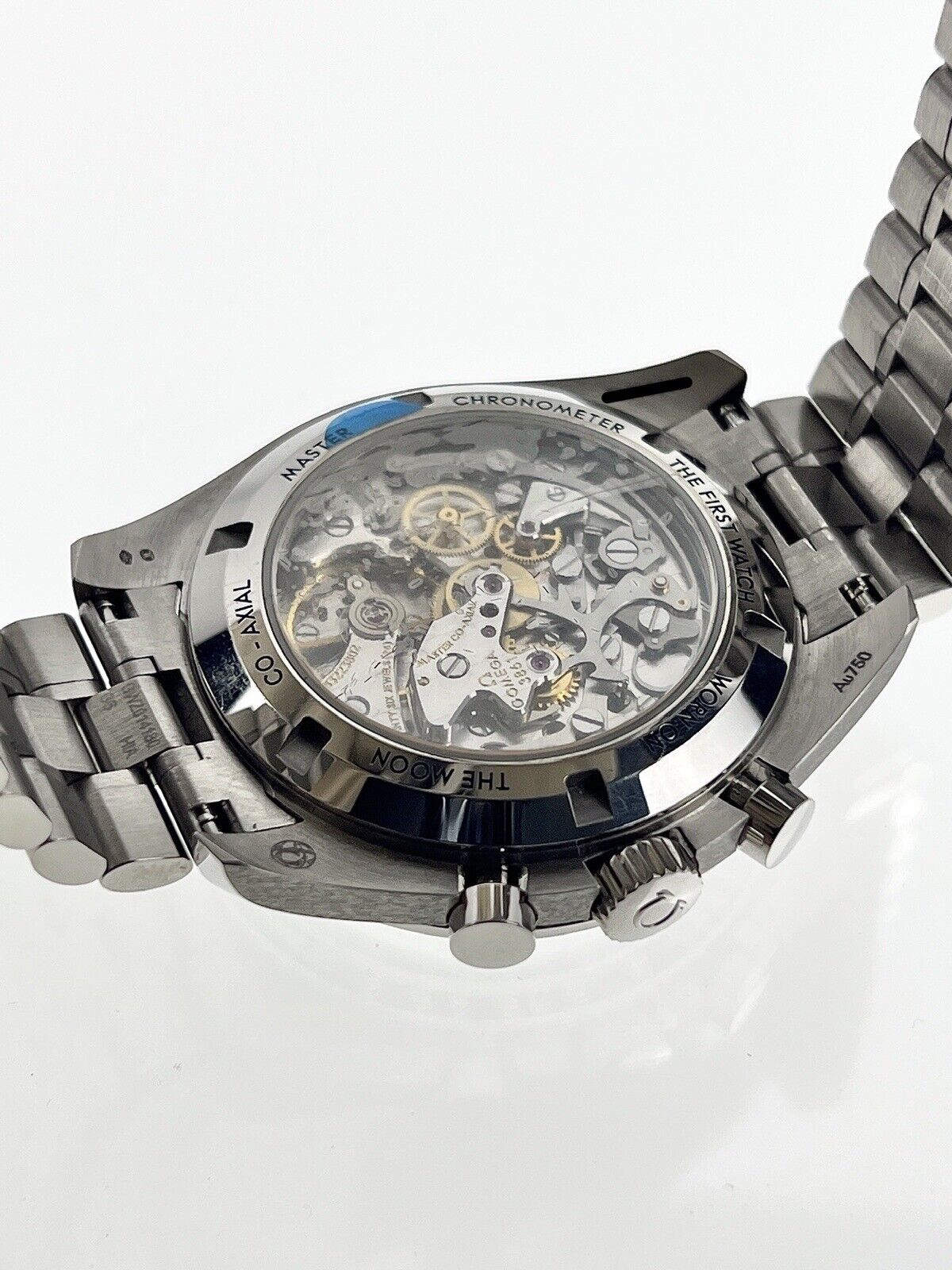 2022 Omega Speedmaster Professional 310.60.42.50.02.001 18k White Gold Watch B&P