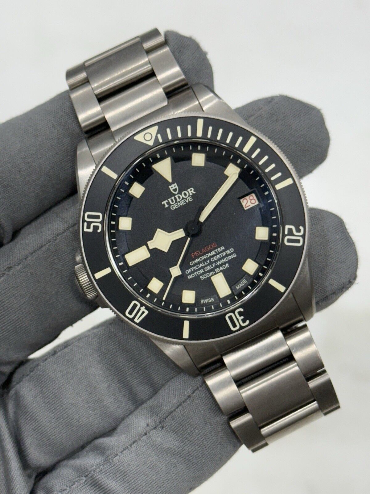 2019 Tudor Pelagos LHD Mens Black Watch 25610TNL Titanium Automatic Watch B/P