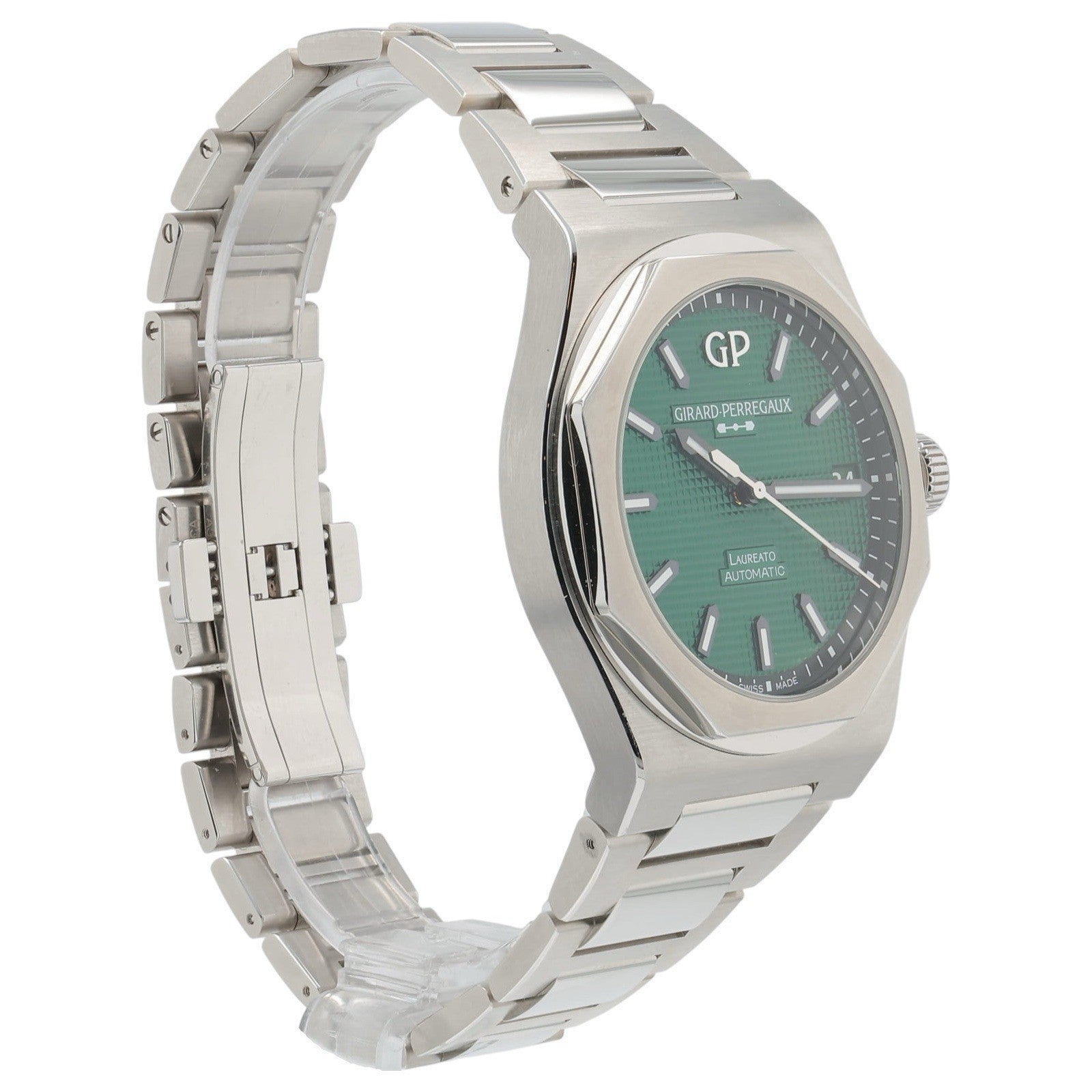 2025 Girard Perregaux Stainless Steel Green Dial 42mm Automatic Watch 81010