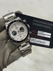 2021 TUDOR Black Bay Chronograph Stainless Steel Panda Men's Watch 79360N